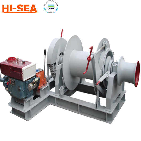 Diesel Engine Single Drum Winch